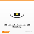 500-Lumen Rechargeable LED Headlamp