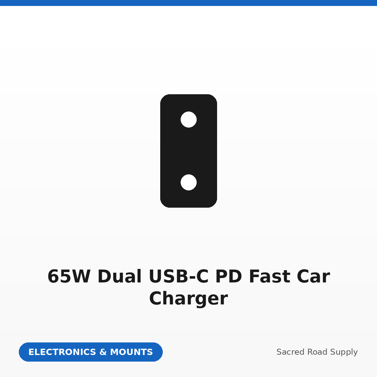 65W Dual USB-C PD Fast Car Charger