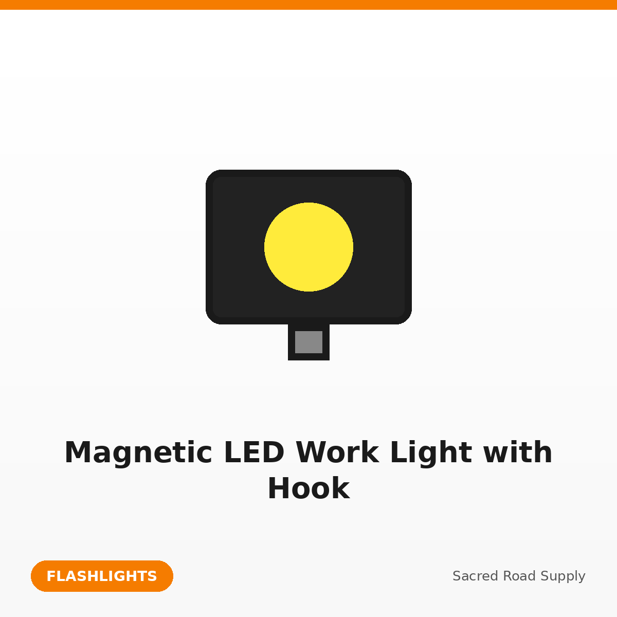 Magnetic LED Work Light with Hook