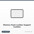 Memory Foam Lumbar Support Cushion