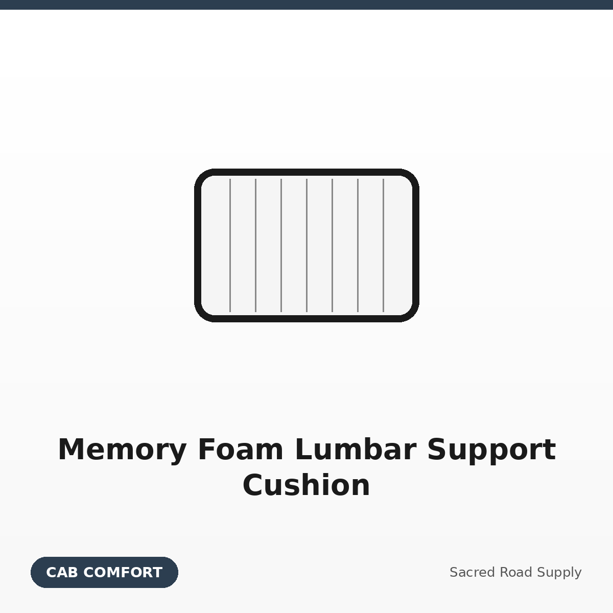 Memory Foam Lumbar Support Cushion
