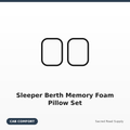 Sleeper Berth Memory Foam Pillow Set