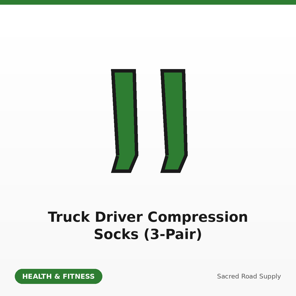 Truck Driver Compression Socks (3-Pair)